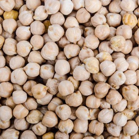 Close-up of dried chickpeas